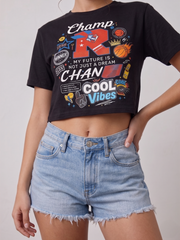 Cool Vibes Printed Crop Top