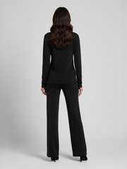 Lurex top en broek met lange mouwen, combi-set