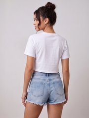 Cool Vibes Printed Crop Top