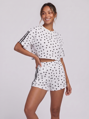 Polka Dot Short Sleeve Top & Shorts Co-Ord