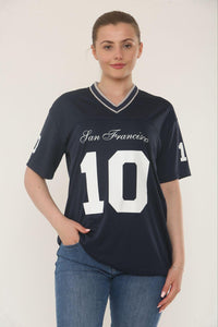 San Francisco Print Jersey T-Shirt - Navy