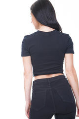 Eigentum von niemandem Laser Cut Crop Top