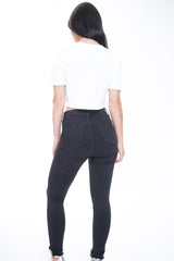 L'AMOUR Slogan Foil Print Crop Top