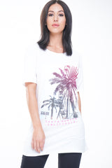 Santa Monica Slogan Graphic T-Shirt