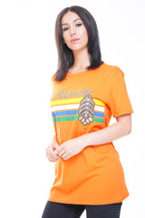 AU REVOIR Slogan Glitter Graphic T-Shirt