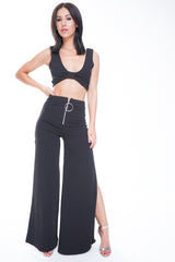 Coordina de pantalones de recorte y split