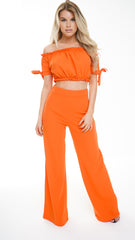 High Waisted Flare Trousers