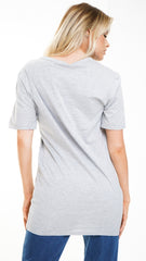 Longline Girl Power Graphic T-Shirt