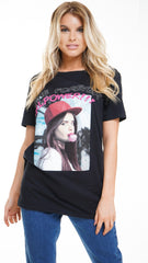Longline Girl Power Graphic T-Shirt