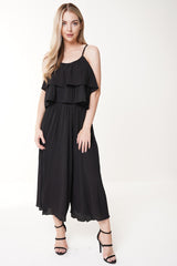 Falten-Frill Cami Top & Hosen-Co-ordte