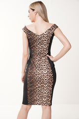 Leopard Print Midi Dress
