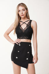 Scallop Lace Crop Top