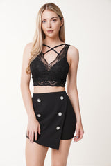 Scallop Lace Crop Top