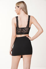 Scallop Lace Crop Top