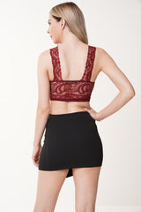 Scallop Lace Crop Top