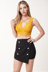 Scallop Lace Crop Top