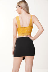 Scallop Lace Crop Top