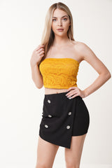 Bandeau Lace Crop Top