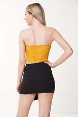 Bandeau Lace Crop Top