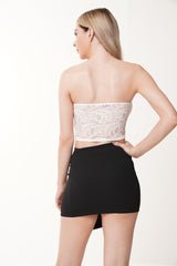 Bandeau Lace Crop Top