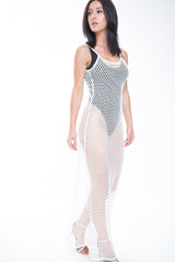 Fishnet Maxi Dress