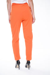 Trousers With Adjustable Buckle Belt