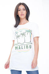 Malibu Graphic Glitter T-Shirt