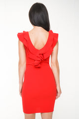 Vestido de volante con volante