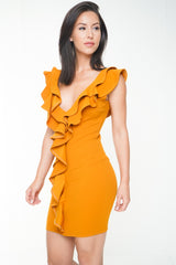 Vestido de volante con volante