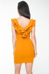 Vestido de volante con volante