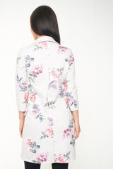 Estampado floral línga lineal blazer