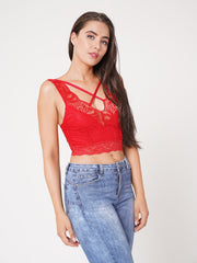 Scallop Lace Crop Top