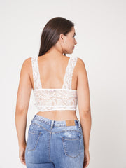 Scallop Lace Crop Top
