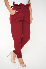New Paper Bag Tie Waist Trousers