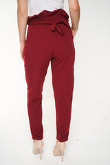 New Paper Bag Tie Waist Trousers