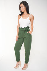 New Paper Bag Tie Waist Trousers