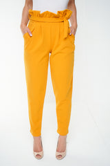 New Paper Bag Tie Waist Trousers
