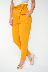 New Paper Bag Tie Waist Trousers