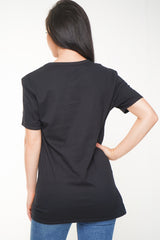 Camiseta de estampado de vogue de lámina de arcoirbow