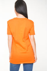 Camiseta de estampado de vogue de lámina de arcoirbow