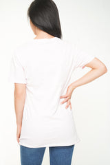 Camiseta de estampado de vogue de lámina de arcoirbow