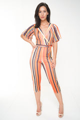 Envoltura delantero de culotte de rayas múltiples frontales