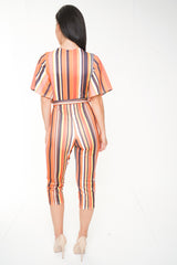 Envoltura delantero de culotte de rayas múltiples frontales