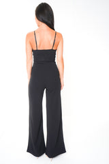 Cut Out Knot Front Cami Jumpsuit