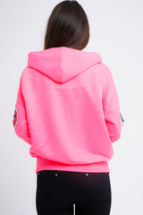 Hooded Monster Printed Sweatshirt Jumper