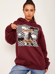 Stay True Graphic Fleeced Hoodie