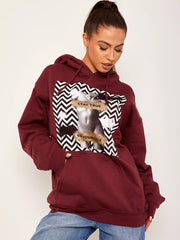 Stay True Graphic Fleeced Hoodie