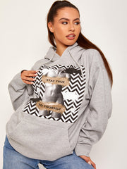 Stay True Graphic Fleeced Hoodie