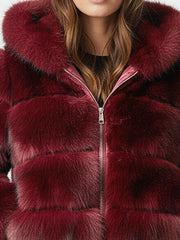 Hooded Faux Fur Puffer Coat