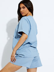 Blessed Teddy Oversized T-Shirt & Shorts Co-ord